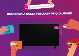 Mais Aracaju: pesquisa de qualidade vai sortear para usurios uma TV de 50 polegadas
